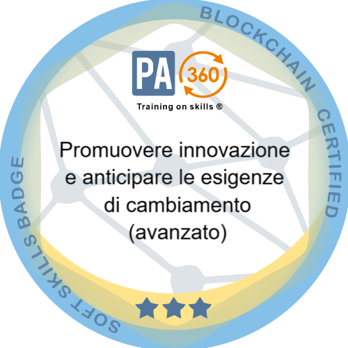 Promuovere innovazione e anticipare le esigenze di cambiamento (avanzato)